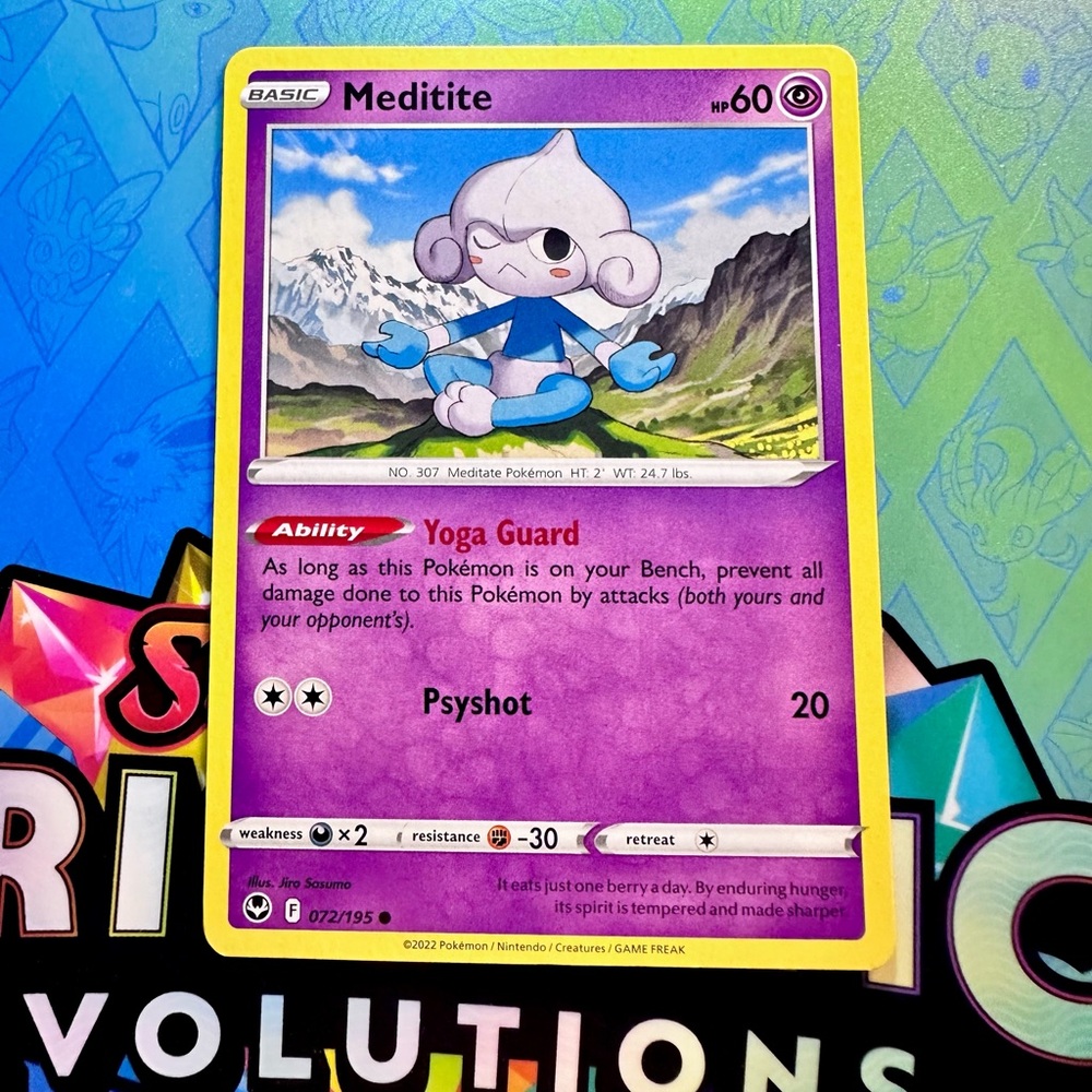 meditite (072/195) - common — pokémon: silver tempest